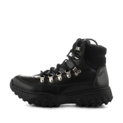 Women Woden Iris Track Leather - Black