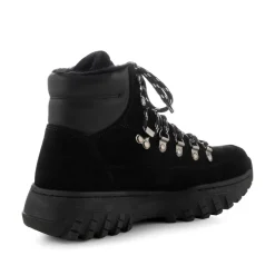 Women Woden Iris Track Suede - Black