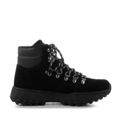 Women Woden Iris Track Suede - Black