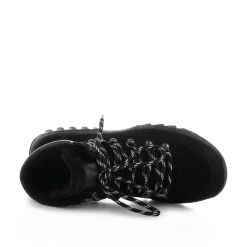 Women Woden Iris Track Suede - Black