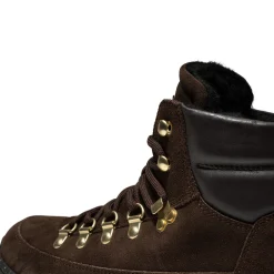 Women Woden Iris Track Suede - Chocolate