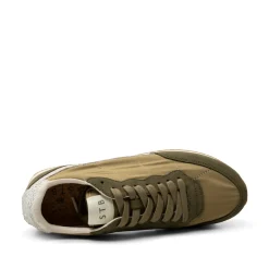 Woden Jansen Retro Sneaker Textile - Khaki
