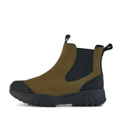Women Woden Magda Rubber Track Boot - Dark Olive/Black