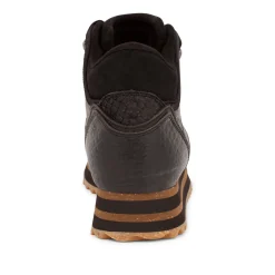Women Woden Mille Croco Shiny Plateau - Black