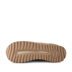 Women Woden Nora III Full Leather Plateau - Coffee Cream