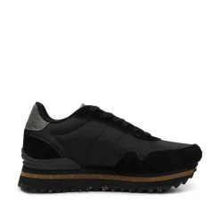 Women Woden Nora III Leather Plateau - Black