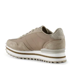 Women Woden Nora III Leather Plateau - Silver Mink