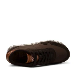 Women Woden Nora III Leather Plateau - Chocolate