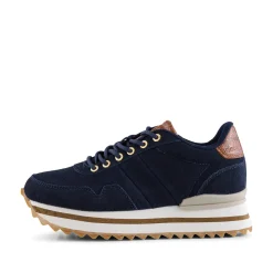 Women Woden Nora III Suede Plateau - Dark Navy