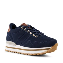 Women Woden Nora III Suede Plateau - Dark Navy