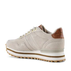 Women Woden Nora III Suede Plateau - Grey Feather