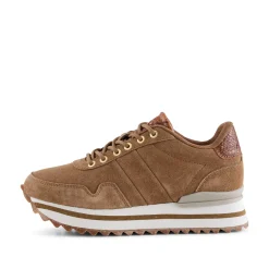 Women Woden Nora III Suede Plateau - Latte