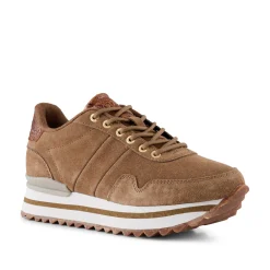 Women Woden Nora III Suede Plateau - Latte