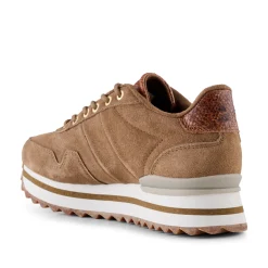 Women Woden Nora III Suede Plateau - Latte