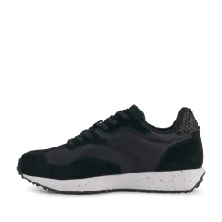 Women Woden Rose Textile Multi - Black