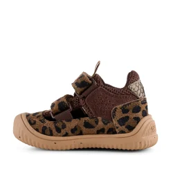 Kids Woden Tristan Sandal Print - Leopard