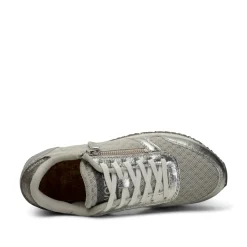 Women Woden Ydun Metallic Zipper - Sea Fog Grey